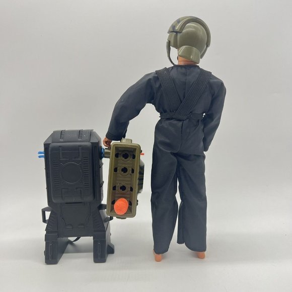 Hasbro G.I. Joe Black Suit‎ Helmet Mask W Backpack Missiles Action Figure Toy - Picture 5 of 5